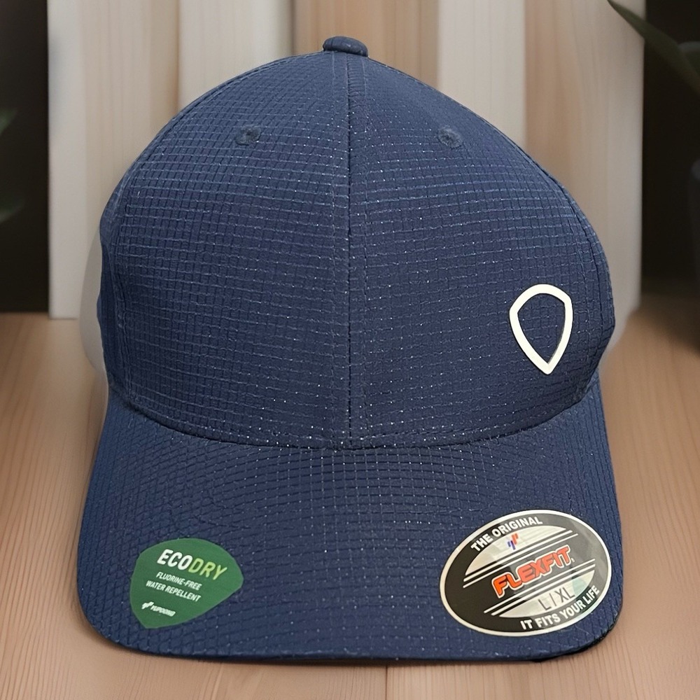 Letter C Stars Baseball Hat Flex Fit Eco Dry Men's Cap Size L/XL Navy Blue